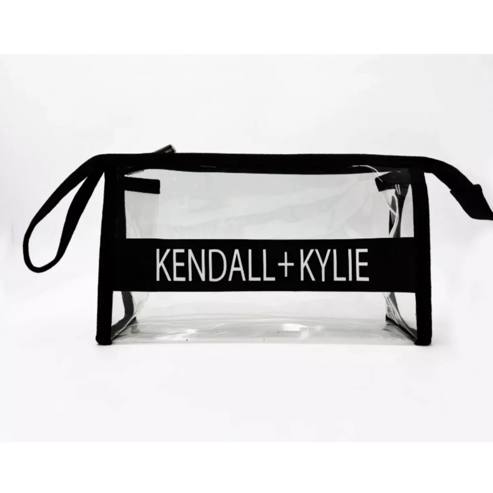Kendall + Kylie New  Clear Zip Up Cosmetic Makeup Bag